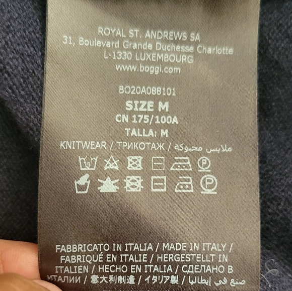 Boggi Milano Cashmere Turtleneck Sweater Size Medium - Picture 5 of 8